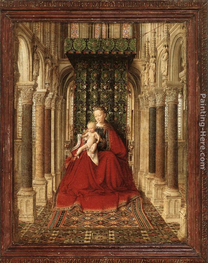 Small Triptych [detail central panel] painting - Jan van Eyck Small Triptych [detail central panel] art painting